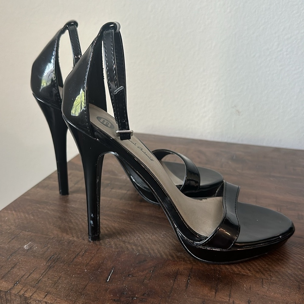 Black platform heels